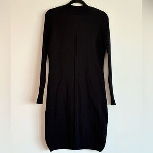 Black Tape Black Long Sleeve Dress